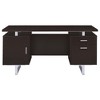 PAGED 47.25" L Home Office Desk Reversible Computer Desk with Storage Drawers and File Cabinet for Office - 2 of 4