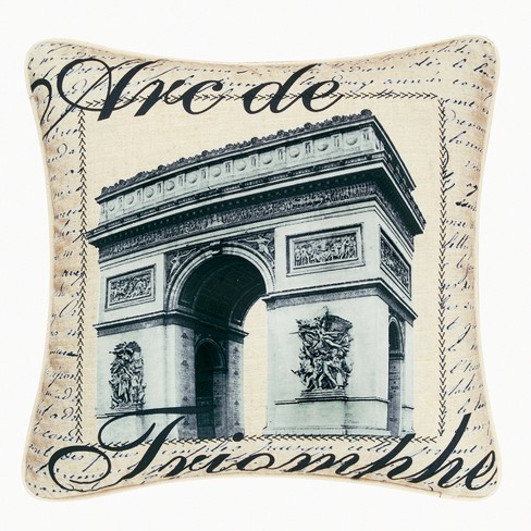 C F Home 18 X 18 Arc De Triomphe High Definition Pillow Target