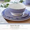 Spode Blue Italian Steccato 6.5-Inch Rimless Bowl - Decorative Earthenware Dinnerware with Scenic Border Design - Elegant Blue & White Tableware - 2 of 4