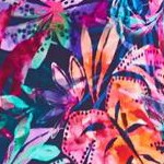 watercolor burst tropical