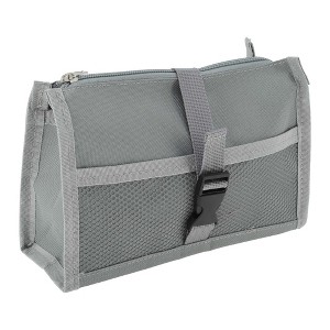 Unique Bargains Mesh Style Pencil Pouch with Large Capacity for Office Supplies 1 Pc - 1 of 4