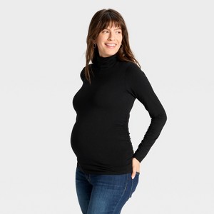 Long Sleeve Turtleneck Maternity T-Shirt - Isabel Maternity by Ingrid & Isabel™ - 1 of 3
