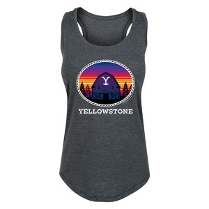 Women's - Yellowstone - Y Brand Sunset Graphic Racerback Tank - 1 of 4