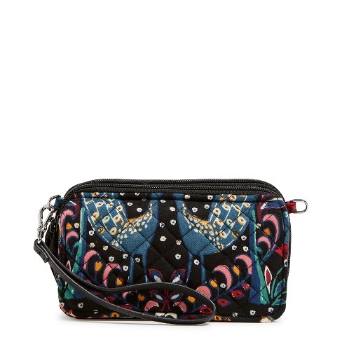 Vera Bradley RFID Front Zip Wristlet in Rain Forest : : Clothing,  Shoes & Accessories