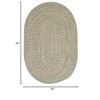 Colonial Mills Tremont Braided Rug, Palm 5'x8', Oval Shape - 2 of 3