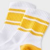 Women's Game Day Varsity Stripe Ribbed Cushioned Mid Crew Socks - Wild Fable™ - 3 of 3