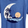 Women's - Instant Message - Moon Beach Scene Short Sleeve Graphic T-Shirt - 2 of 4