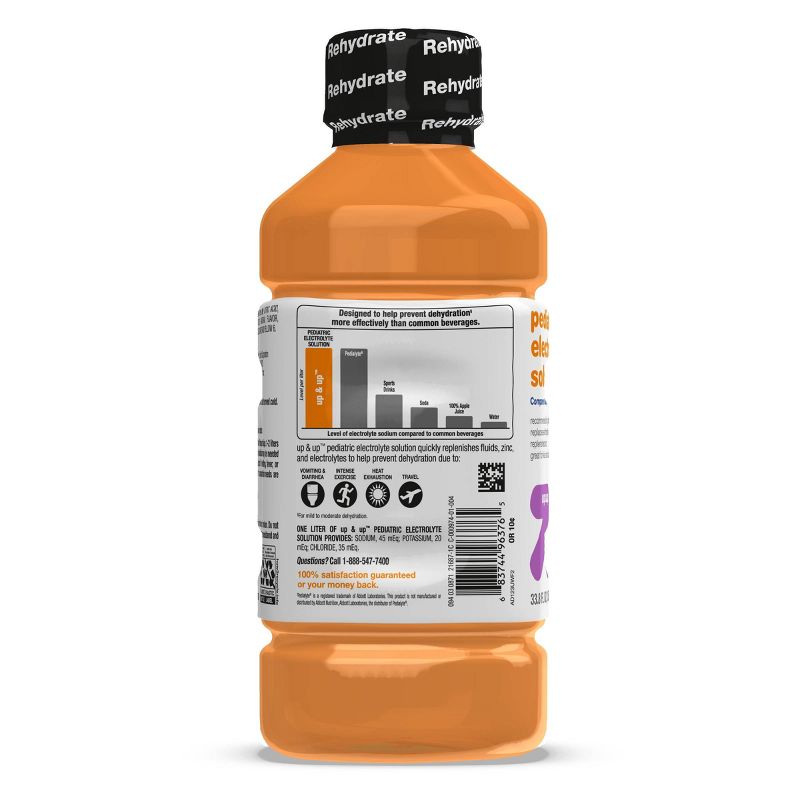 Pediatric Electrolyte Drink - Orange - 33.8 fl oz - up &#38; up&#8482;, 5 of 9