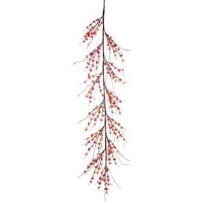 Transpac Foam 60 in. Orange Autumn Sweet Berry Garland - 1 of 2