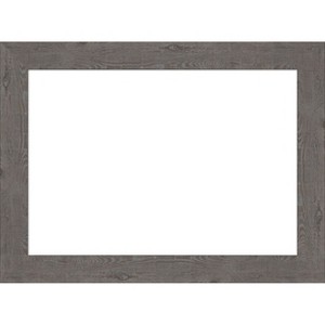 Amanti Art Rustic Plank Espresso Narrow Framed Dry Erase Magnetic Board - 1 of 4