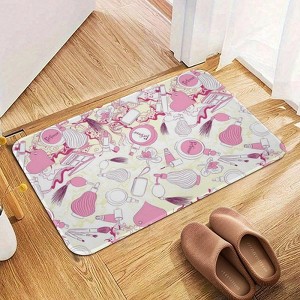Perfumes And Fashion Bathroom Rugs Winter Bath Mat Absorbent Non Slip Bathroom Mat Christmas Soft Floor Carpet 16x20 Inches - 1 of 1