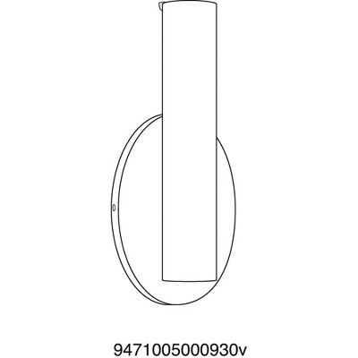 Brushed Nickel Cylinder LED Wall Sconce with Opal Glass
