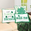 The Lakeside Collection St. Patrick's Day Embroidered Decorative Pillow - 4 of 4