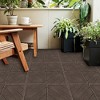 12.2"Plastic Composite Deck Tiles Set of 35pcs, Composite Decking Resist Rust, Water, Weather,DARK GREY - 3 of 4
