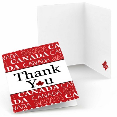 Big Dot of Happiness Canada Day - Canadian Party Thank You Cards (8 count)