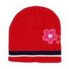 Heat Trendz Girl's One Size Fits Most Flower Hat Gloves and Scarf Winter Set - 4 of 4