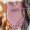 Simply Sage Market Leave Her Wild Floral Short Sleeve Tee - L - Orchid - 3 of 4