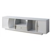 Gather Contemporary Wood 72-Inch TV Stand in Glossy White - Furniture of America - 4 of 4