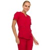 MediChic Scrubs for Women's V-Neck Scrub Set with Six Pocket Cargo Jogger Pants with 4-Way Stretch - 3 of 4