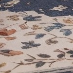 blue cushion/gray wicker