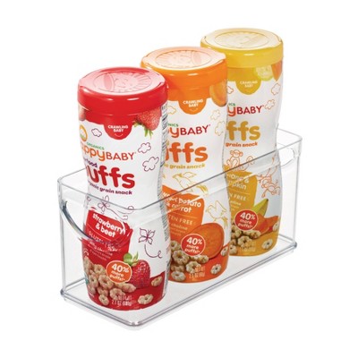 iDESIGN Recycled Plastic Cabinet and Pantry Storage Bin with Integrated Handles Bin: Clear Kitchen Organizer, 10"x4"x5" — фото 3