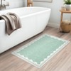 Indoor Modern Washable Area Rugs with Scalloped Print, Ultra Thin Non Slip Throw Carpet for Bedroom Living Room - 4 of 4