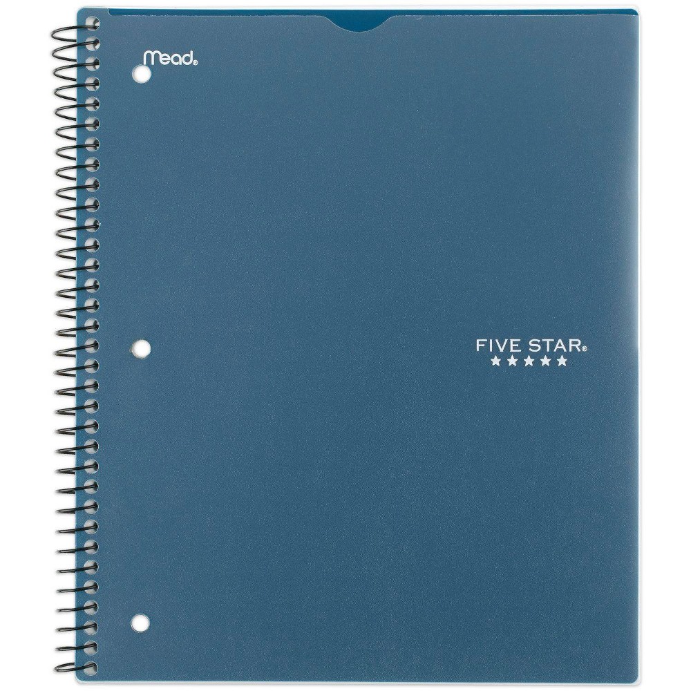 Spiral Notebook 1 Subject Wide Ruled Customizable Teal - Five Star