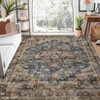 Vintage Area Rug – Washable Low-Pile Carpet, Non-Slip Soft Floor Rug for Living Room, Bedroom & Dining Room - 4 of 4