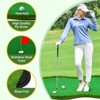 MUKE Golf Putting Green with 3 Holes, Flags, Slope & Challenge Cup, Golf Simulators, Golf Mat for Indoor & Outdoor - 4 of 4
