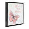 Stupell Industries Follow Your Dreams Pink Butterfly, 25" x 25" - 3 of 4