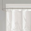 PAGED 72x72" Semi-Sheer Shower Curtain, Tufted Faux Silk Shower Curtain for Bathroom, Contemporary Textured Design Shower Curtain-Bathroom Decor - 4 of 4