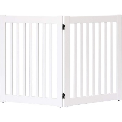 Dynamic Accents Highlander Series Solid Wood Pet Gates are Handcrafted by Amish Craftsman - 32 High - 2 Panel - White