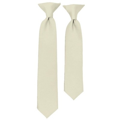 Solid Color Pre-tied Clip On Necktie For Boy