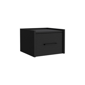 NicBex 13.8 inch Wide Floating Nightstand with 1 Drawer,Side Table with Black Handle,Bedside Table for Bedroom,Living Room - 1 of 4