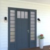 VAXCEL Collins 1 Light Black Farmhouse Outdoor Wall Lantern Clear Schoolhouse Glass - 4 of 4