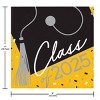 Creative Converting Class of 2025 Graduate Yellow Paper Beverage Napkins 108ct - 4 of 4
