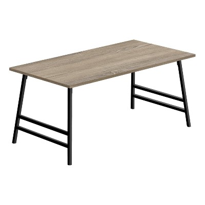 Monarch Specialties Coffee Table Accent Cocktail Rectangular Living Room 40"L Brown Laminate Black Metal Contemporary Modern