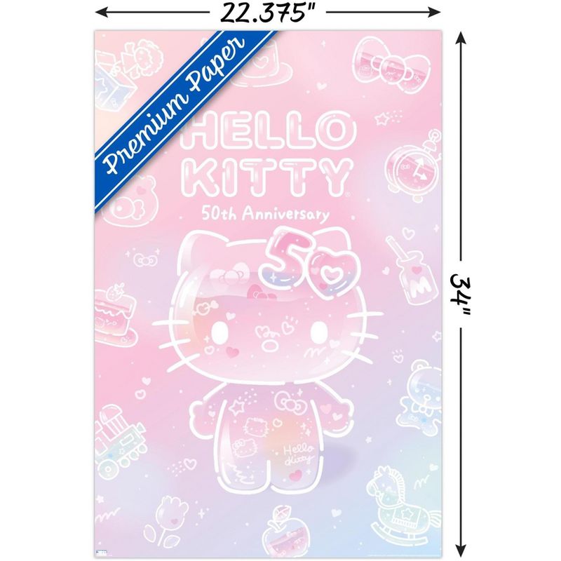 Trends International Hello Kitty - 50th Anniversary Unframed Wall Poster Prints, 3 of 7