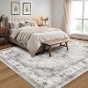 coucheta Multi-size Washable Vintage Medallion Area Rug, Stain-Resistant Non-Slip Traditional Low Pile Carpet, for Living Room, Bedroom, Dining Room - 2 of 4