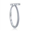 Opalata Sterling Silver White Inlay Opal Paw Print Ring - Available Sizes:  9 ,  8 ,  7 ,  6 - 2 of 3