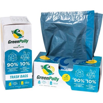 GreenPolly Drawstring Trash Bags - 13 Gallon - 20ct