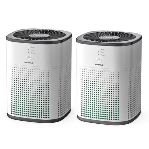 CHIVALZ 2 Pack Air Purifier for Bedroom, Air Purifiers for Home Bedroom, Quiet Air Cleaner with 24dB Sleep Mode, H13 HEPA Filter for Pet - image 1 of 4