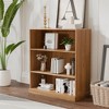 [36-inch | Industrial Style]Doorless Black Wood Grain Storage Cabinet (Large Capacity for Living Room/Bedroom) - 3 of 3