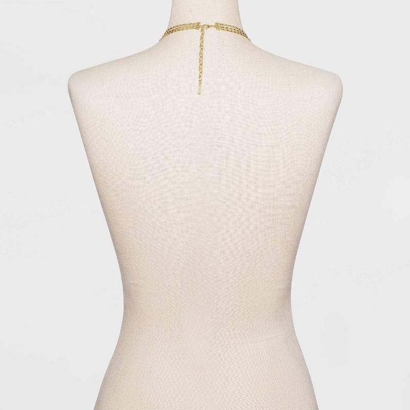 SUGARFIX by BaubleBar Layered Y-Chain Necklace - Gold, 3 of 4