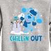 Boys' - Blue's Clues & You! - Chillin With My Snowmies Graphic Long Sleeve Fleece Sweatshirt - 2 of 4