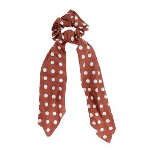 Unique Bargains Stylish Dots Ribbon Hair Elastics 1 Pc - 1 of 4