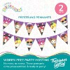 Treasures Gifted Club Squishmallows Pennant Banners - Pre-strung Triangle Pennant Banners - Squishmallows Birthday Party Decorations - 3 of 4
