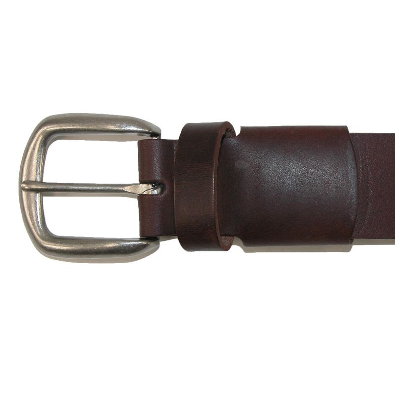 Boston Leather Men's Leather Bridle Belt with Hidden Stretch Elastic, 3 of 4