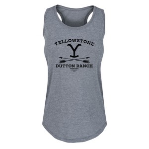 Women's - Yellowstone - Stone Dutton Arrows Graphic Racerback Tank - 1 of 4