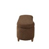 NicBex Ottoman with Storage Bench Storage Organizer Ottoman Boucle Flip Top Storage Bench for Entryway Bathroom Bedroom - 2 of 4